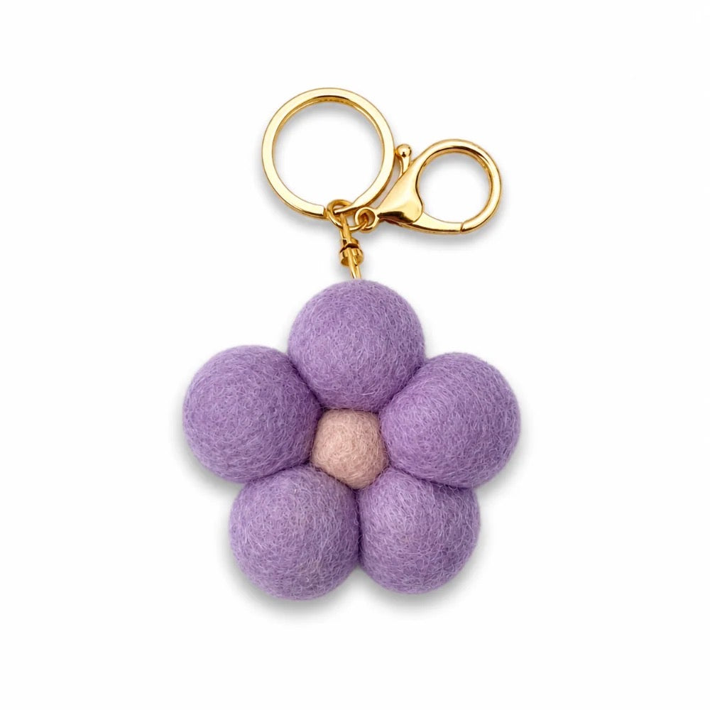 Flower Felt Keychain