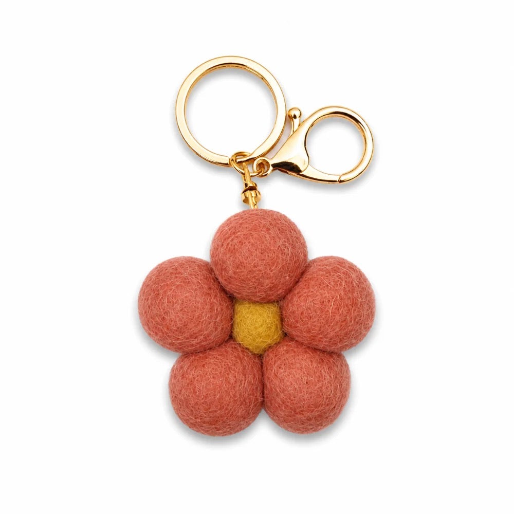 Flower Felt Keychain
