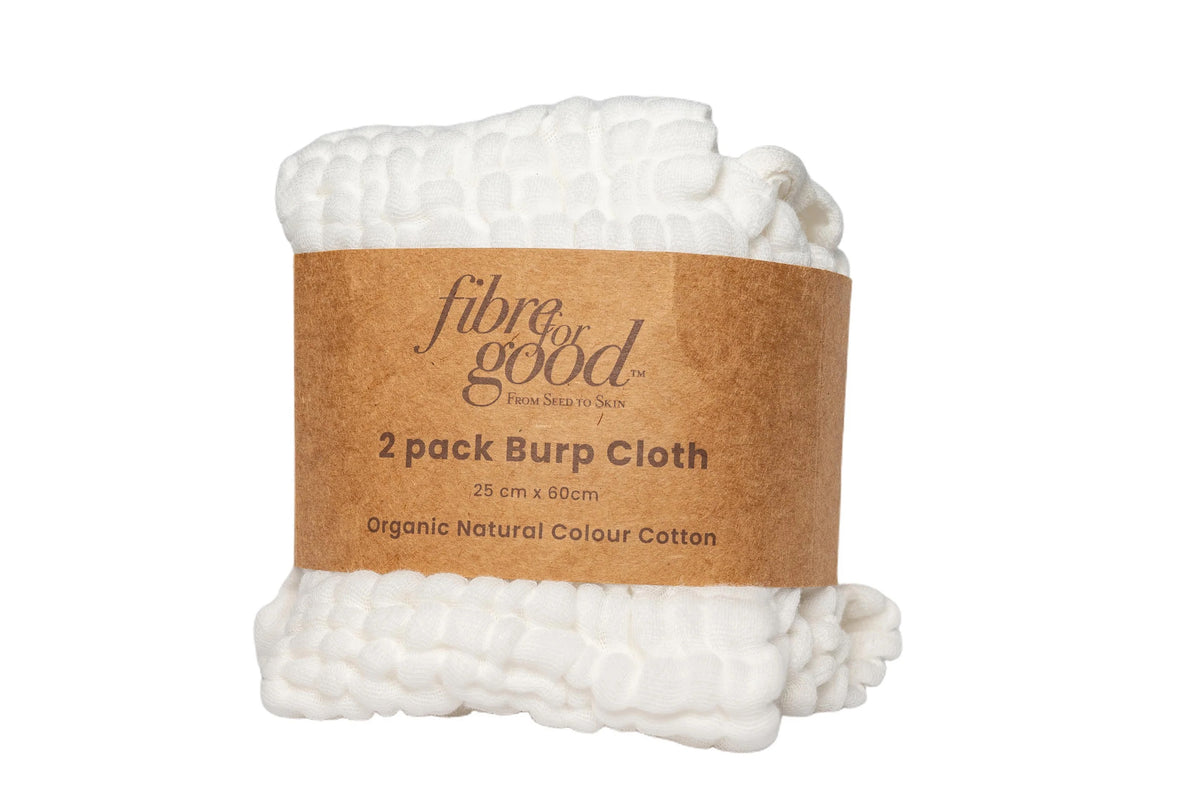 Organic Cotton Muslin Burp Cloth (2-Pack)