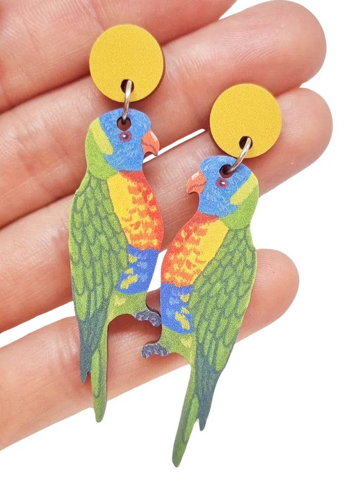 Rainbow Lorikeet Earrings