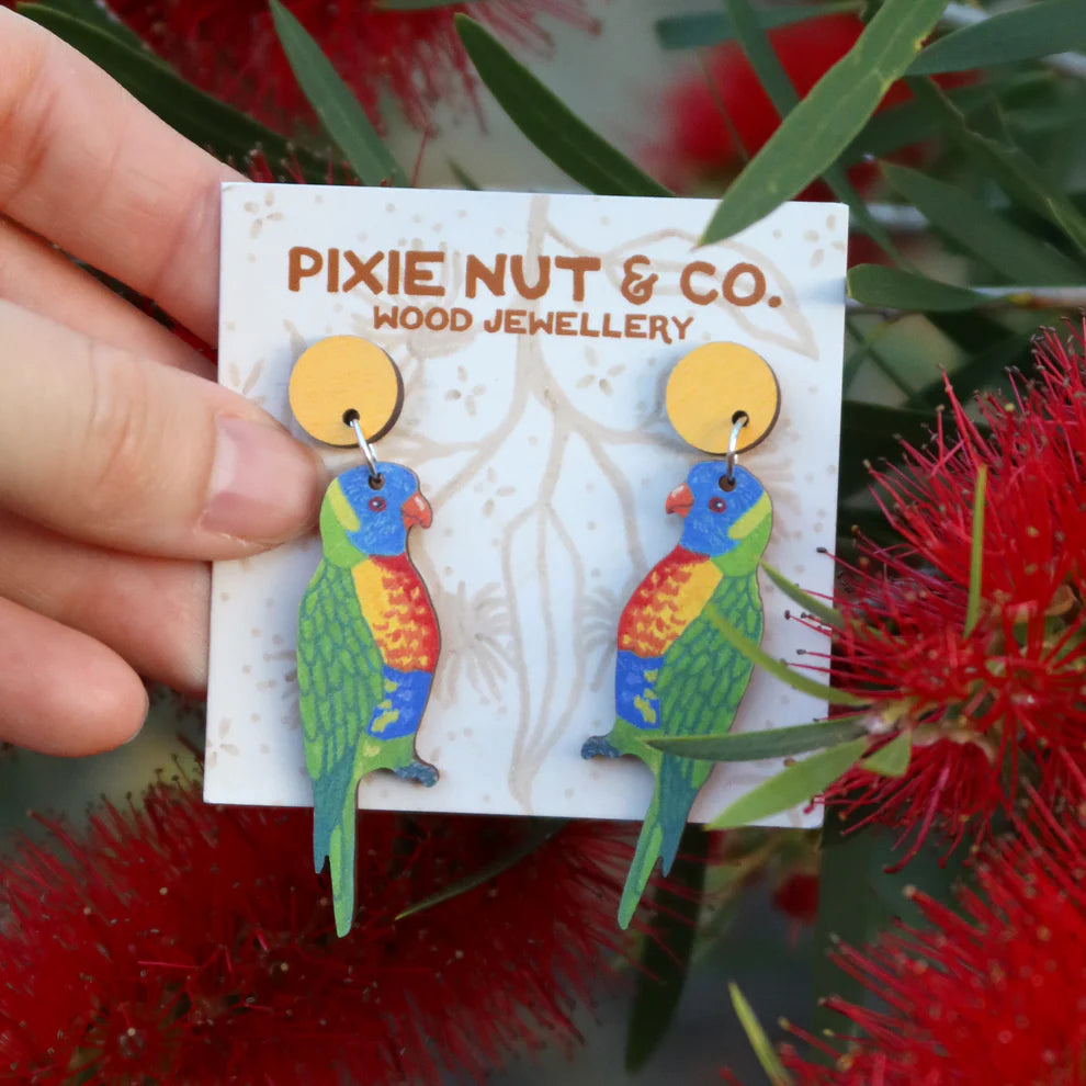Rainbow Lorikeet Earrings