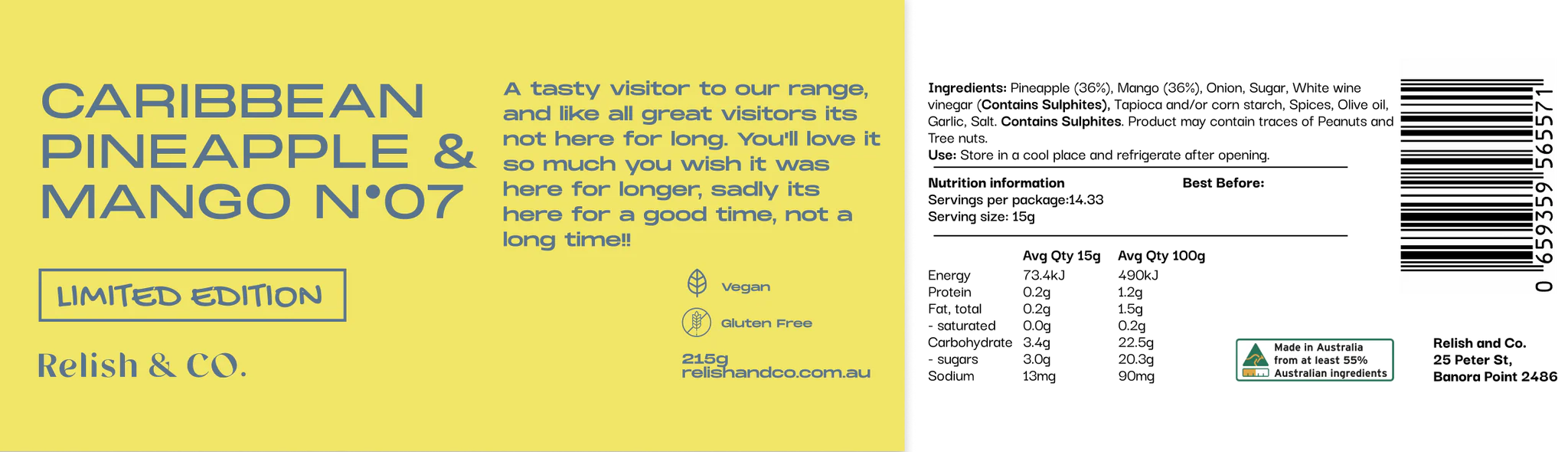 Caribbean Pineapple and Mango Relish