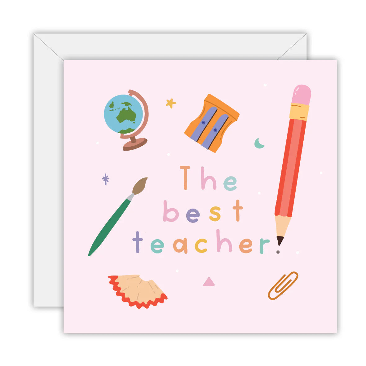 The Best Teacher Card