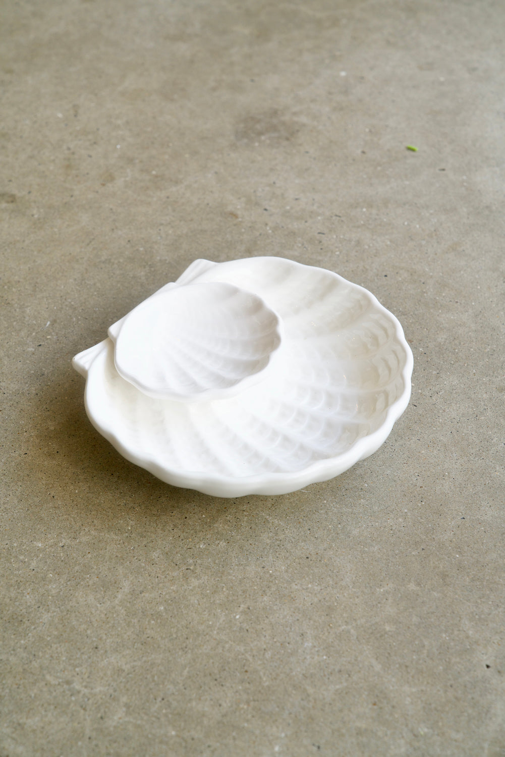 Vintage Two Tier Shell Dish