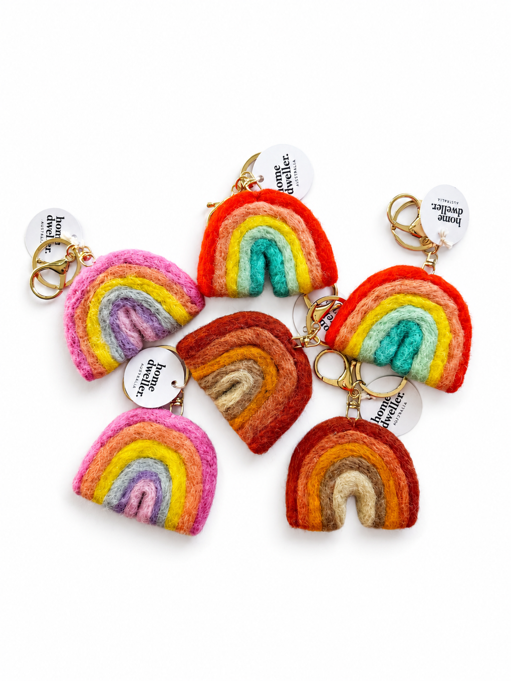 Felt Rainbow Keychain | Bag Charm