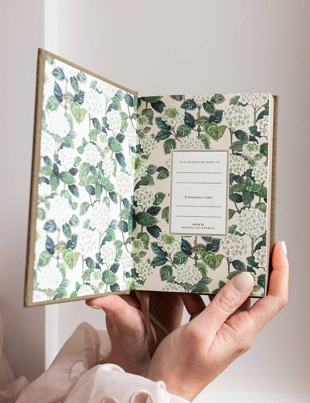 Linen Bound Pocket Journal - Saltmarsh Green (Bullet)