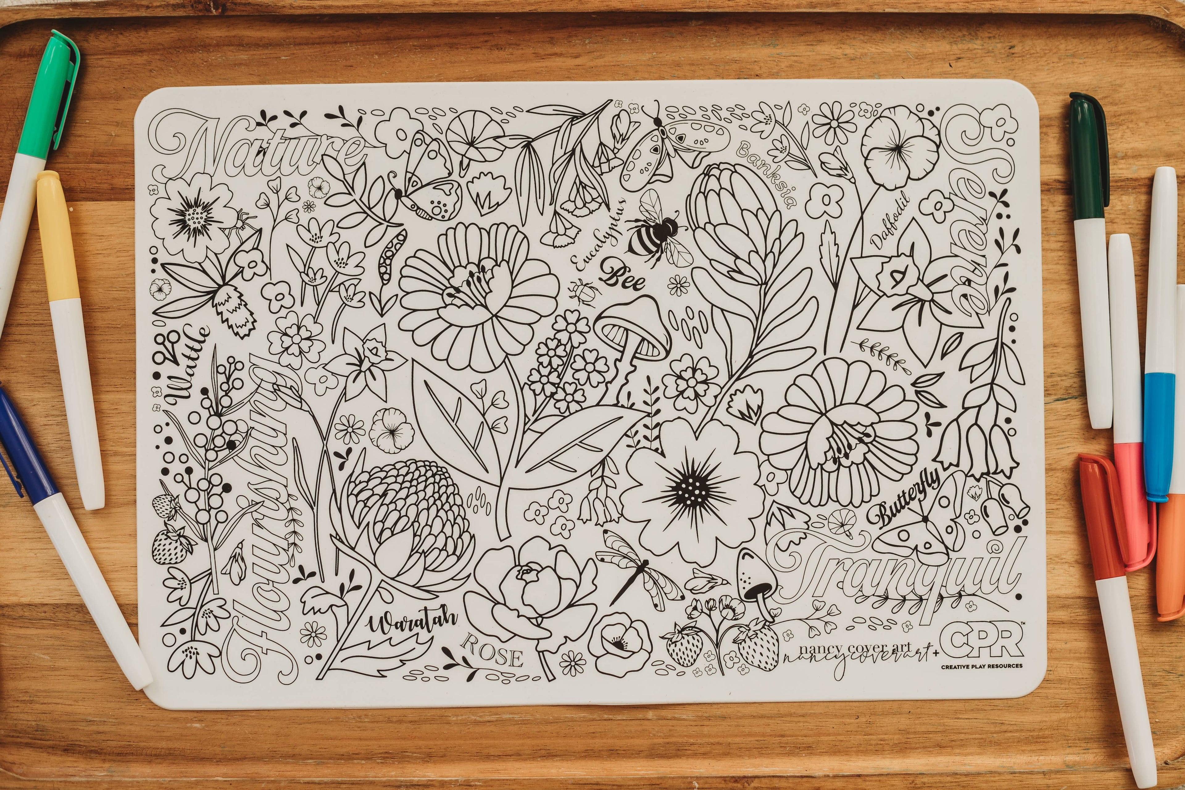 Double-Sided Activity Mat | Australian Flora & Fauna