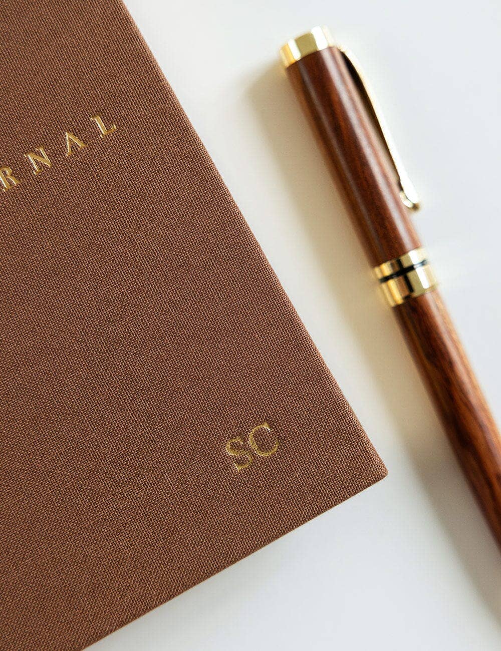 Linen Bound Pocket Journal - Mocha (Lined)