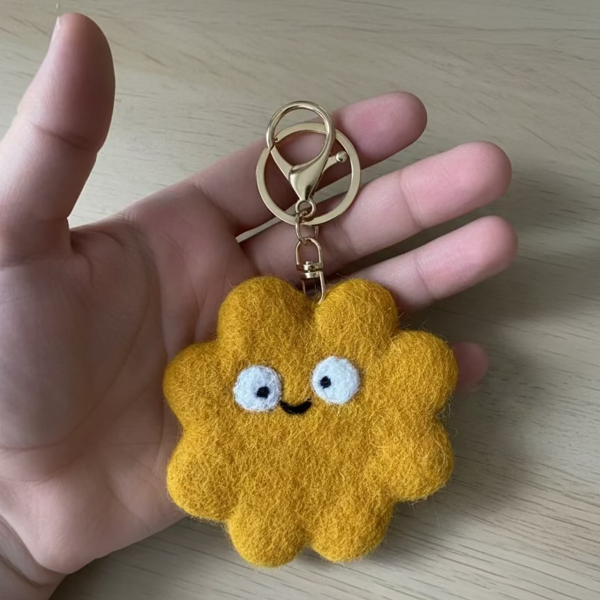 Feel-Good Fuzzy Friend Bag Charm | Keyring