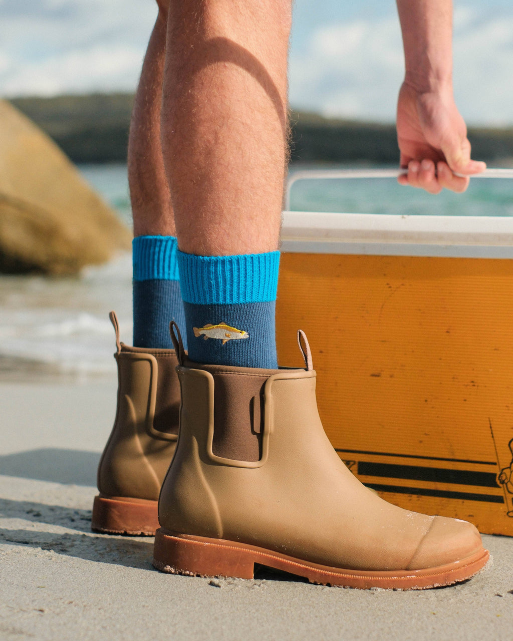 Barramundi Fish Socks: Medium/Large