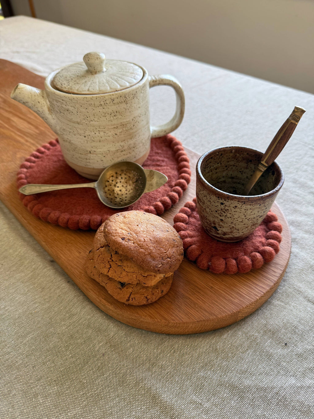 Felt Coaster Set - Spiced Cocoa