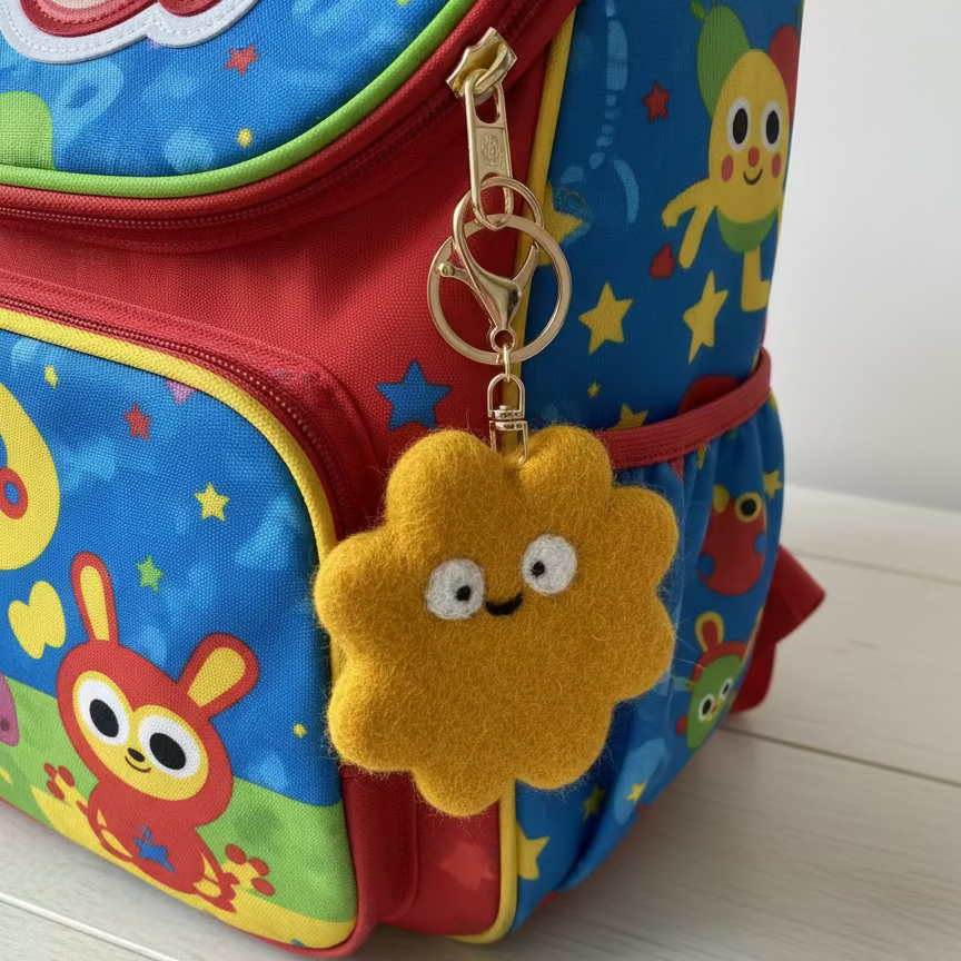 Feel-Good Fuzzy Friend Bag Charm | Keyring