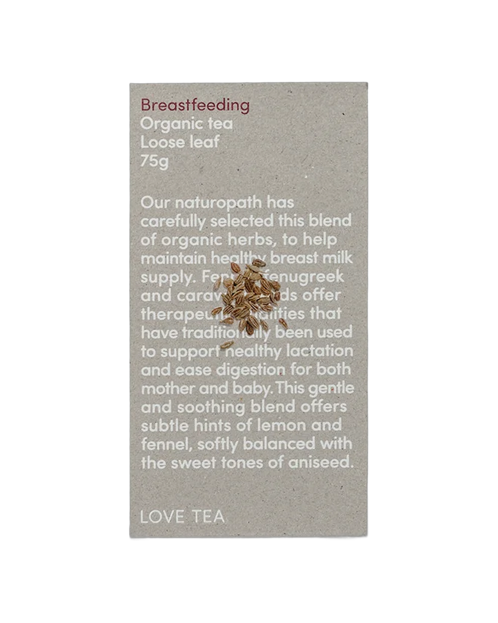 Love Tea Breastfeeding Loose Leaf Tea 75g box