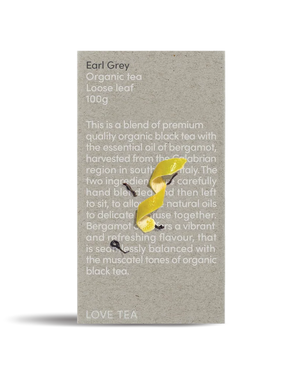 Love Tea Earl Grey Loose Leaf Tea 100g box