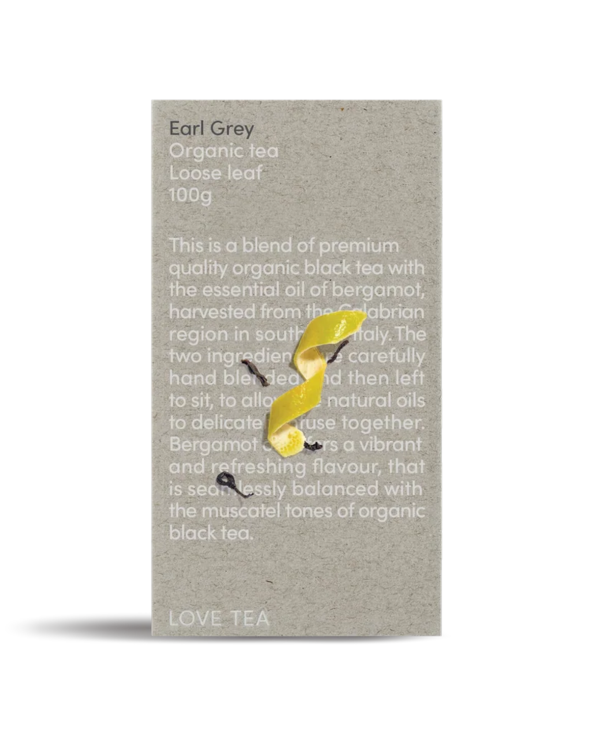 Love Tea Earl Grey Loose Leaf Tea 100g box