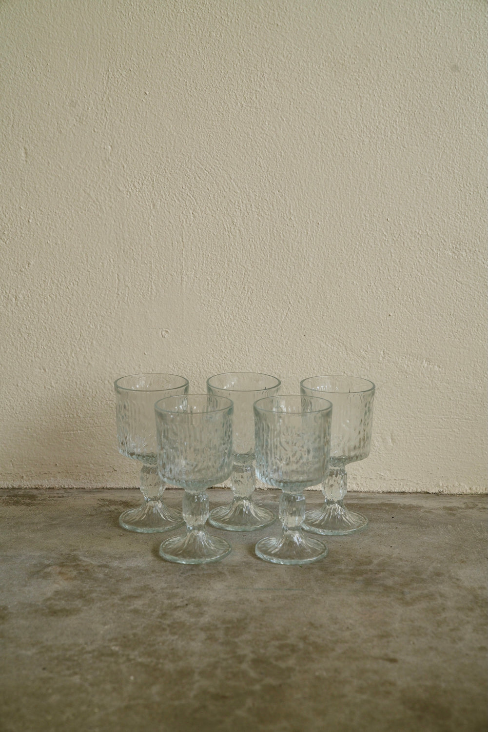 Vintage Ravenhead "Siesta" Wine Goblets - Set of 5